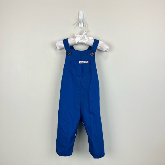 Vintage Healthtex Blue Overalls 12 Months USA - Picture 1 of 7